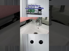 ที่ใส่อุปกรณ์อาบน้ำสแตนเลสสีดำออกซิไดซ์สำหรับถ้วยดูดฝักบัวคงที่