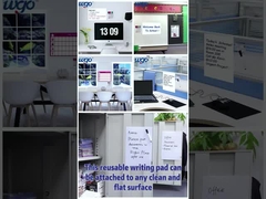 กระดานลบแบบเหนียวแห้งแบบเปลี่ยนตำแหน่งได้บนพลาสติกที่มีพื้นผิวเรียบที่สุด