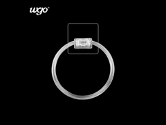 4กิโลกรัม ถอดถอดแขวนห้องน้ํา Towel Ring Holder สติ๊กเกอร์โพลีวินิลเคลอไรด์