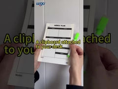 ติดบนพื้นผิวที่เรียบเนียนมากที่สุด สํานักงาน & โรงเรียน เครื่องเขียนกระดาษกระดาษกระดาษสีขาว แผนการสัปดาห์พิมพ์