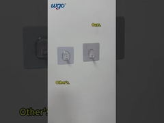 ตะขอใสติดผนังแบบมีกาวในตัวสำหรับห้องน้ำ ที่แขวนเสื้อผ้า ตะขอไร้ร่องรอย บอกลาปัญหาคราบสกปรก