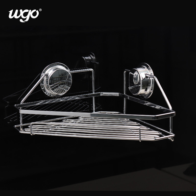WGO สแตนเลสสนิมฟรีชั้นวางของอาบน้ำล้างทำความสะอาดได้ถือ Power