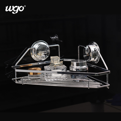 WGO สแตนเลสสนิมฟรีชั้นวางของอาบน้ำล้างทำความสะอาดได้ถือ Power