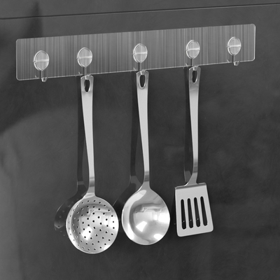 Sticky Mounted Strong Power Hook ชั้นวางตะขอประตูเสียหายฟรี