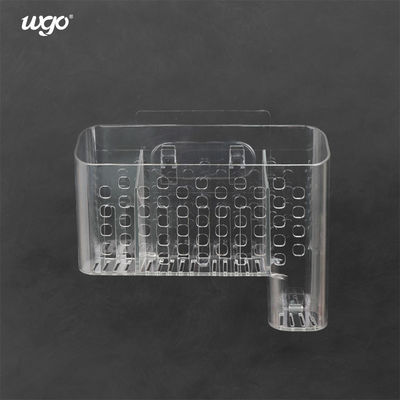 ที่วางแคดดี้ห้องน้ำแบบติดผนังฟรีสำหรับห้องครัวตะกร้าโต๊ะทำงาน