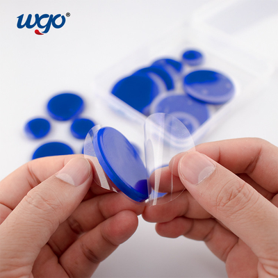 ดรัมซิลิโคนเจล WGO แผ่นเจลกาวตนเองแบบถอดได้ Doorknob Crash Protector