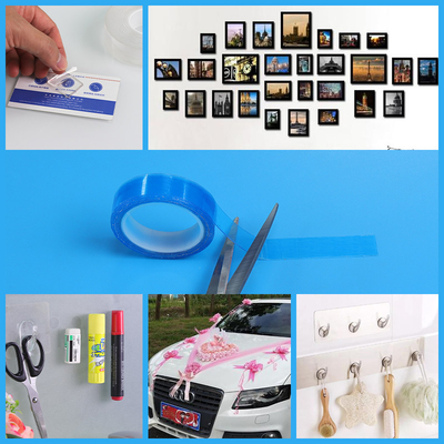 เทปกาวสองหน้าแบบใช้ซ้ำได้สำหรับของตกแต่งบ้าน DIY Design Self-Adhesive Mounting Tape