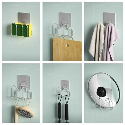 ที่ใส่แปรงฟองน้ำแบบติดกาวในตัวฟรี ลอกและติด