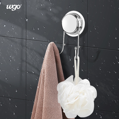 No Residue Restickable Suction Cup Robe Hook สีดำสำหรับห้องนั่งเล่นห้องครัวห้องน้ำ