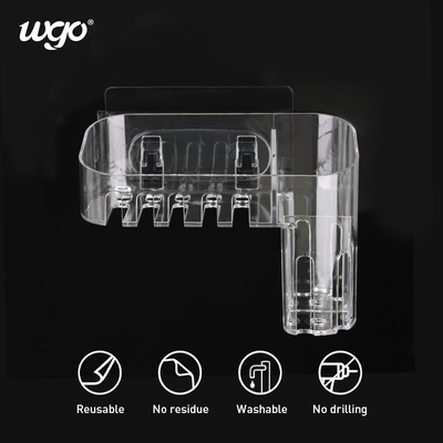ที่วางแก้วแปรงสีฟันแบบใสติดผนัง 180 มม. กว้าง ISO9001 ได้รับการอนุมัติ