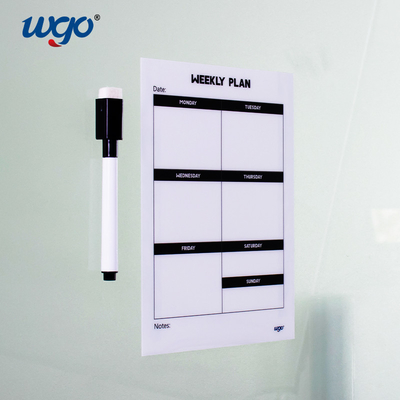 W Peel Dry Erase Wall Sticking แผ่นไวท์บอร์ดฟิล์ม 11x17 Marker รวม