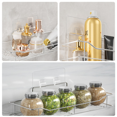 Self Sticky Wall Mount Hook ไม้แขวนเสื้อ 10 กก. โหลด 70 มม. กว้าง PVC สติกเกอร์