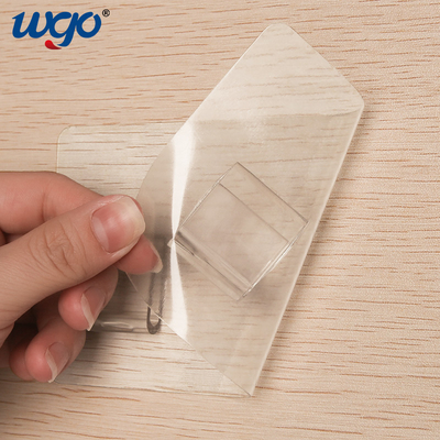 Self Sticky Wall Mount Hook ไม้แขวนเสื้อ 10 กก. โหลด 70 มม. กว้าง PVC สติกเกอร์