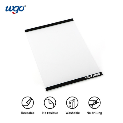 ติดแน่นบนพื้นผิวโลหะไม้อีกครั้งและอีกครั้งป้ายแสดงผู้ถือ Self Adhesive