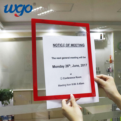 ป้ายแสดงกรอบ A Wall Self Adhesive Mounting Signs Display Frames Document Pocket