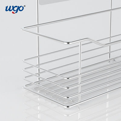 WGO ชุดตัวยึดห้องน้ำที่ปราศจากความเสียหาย, การติดตั้งชั้นวางในห้องน้ำแบบมีกาวในตัว