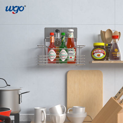 WGO ชุดตัวยึดห้องน้ำที่ปราศจากความเสียหาย, การติดตั้งชั้นวางในห้องน้ำแบบมีกาวในตัว