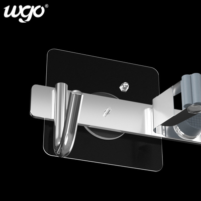 Stick To Wall Silver Clear WGO อุปกรณ์ติดตั้งในห้องน้ำและอุปกรณ์เสริม ไม่ต้องเจาะ
