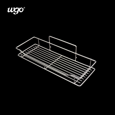 สามารถล้างได้ ห้องน้ํา แดช์ที่เก็บ Caddy เหล็กไร้ขัด WGO ติดใสชุด