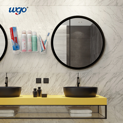 32cm Wide Self-Adhesive Toothbrush Holder Organizer Holders ห้องน้ําตกแต่งด้วยเครื่องกระจายยาฟัน
