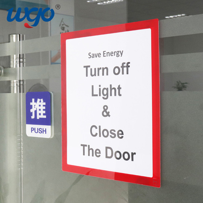 A4 8.5x11 8x10 กรอบรูป Sticky Back PVC พร้อม WGO เทปกาวแบบใช้ซ้ำได้