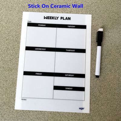 168*230 mm Sticky Dry Erase Board ISO9001 With No Residue Adhesive Tape