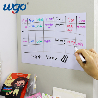 ODM OEM ห้องเรียน Sticky Dry Erase Board 8.5x11 A4 A3 1000 ครั้ง Restickable