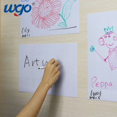 ODM OEM ห้องเรียน Sticky Dry Erase Board 8.5x11 A4 A3 1000 ครั้ง Restickable