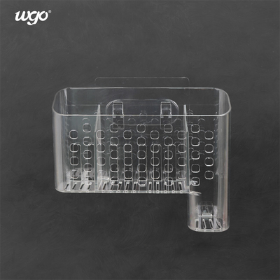 แคดดี้แปรงสีฟันติดผนัง PET 280 มม. ISO 9001 ผู้ถือตะกร้าฟรีเสียหาย